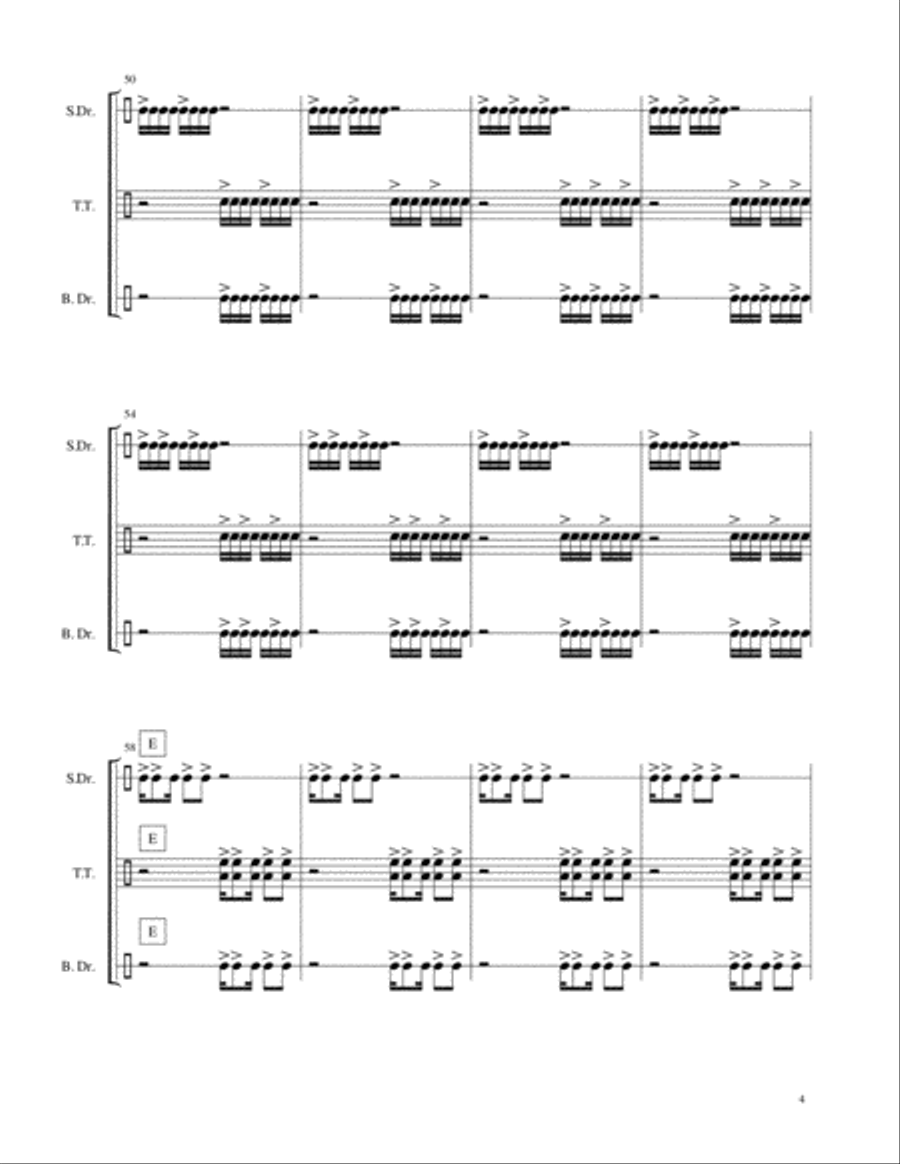 Clowning Suite Percussion Ensemble scores gallery preview page 4