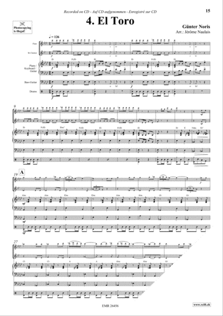 Let's Dance Volume 2 Woodwind Ensemble scores gallery preview page 6