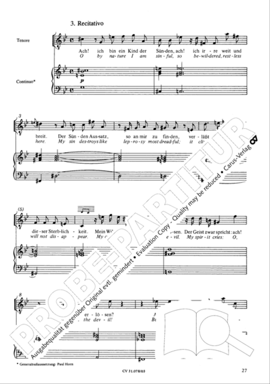 Jesus, you have freed my spirit (Jesu, der du meine Seele) 4-Part scores gallery preview page 28
