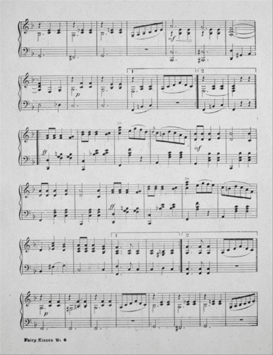 Fairy Kisses. Waltz Piano Solo scores gallery preview page 3