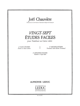 Book cover for 27 Etudes Faciles (percussion Solo)