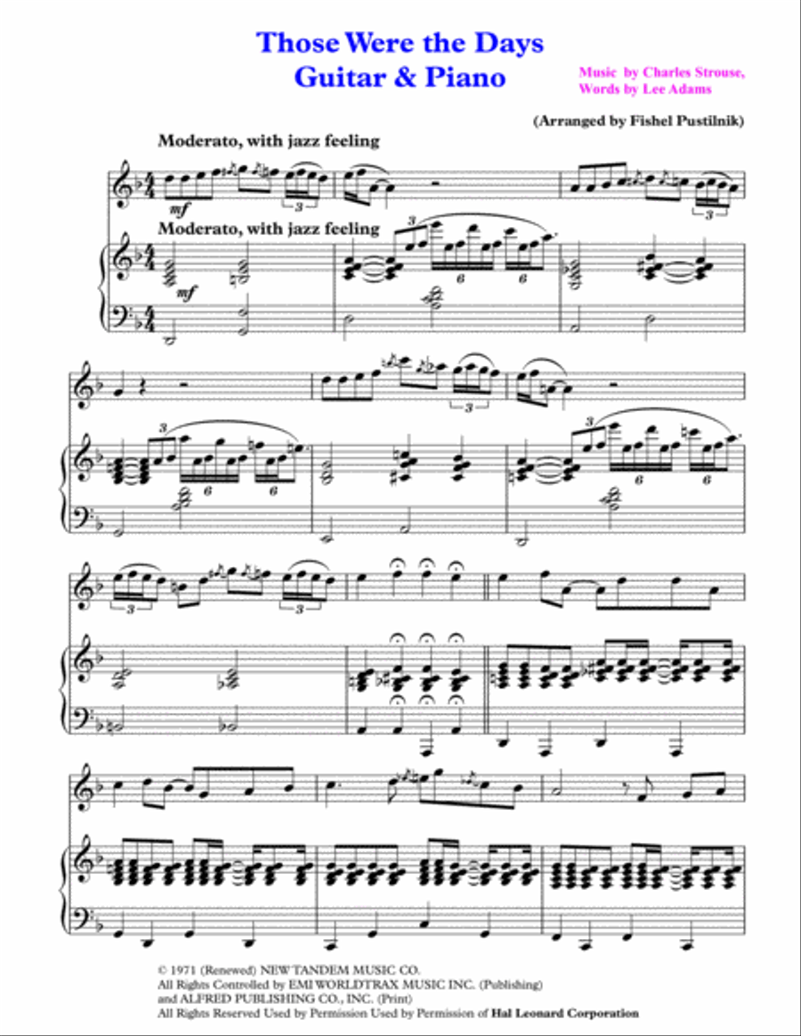 Those Were The Days Small Ensemble scores gallery preview page 2