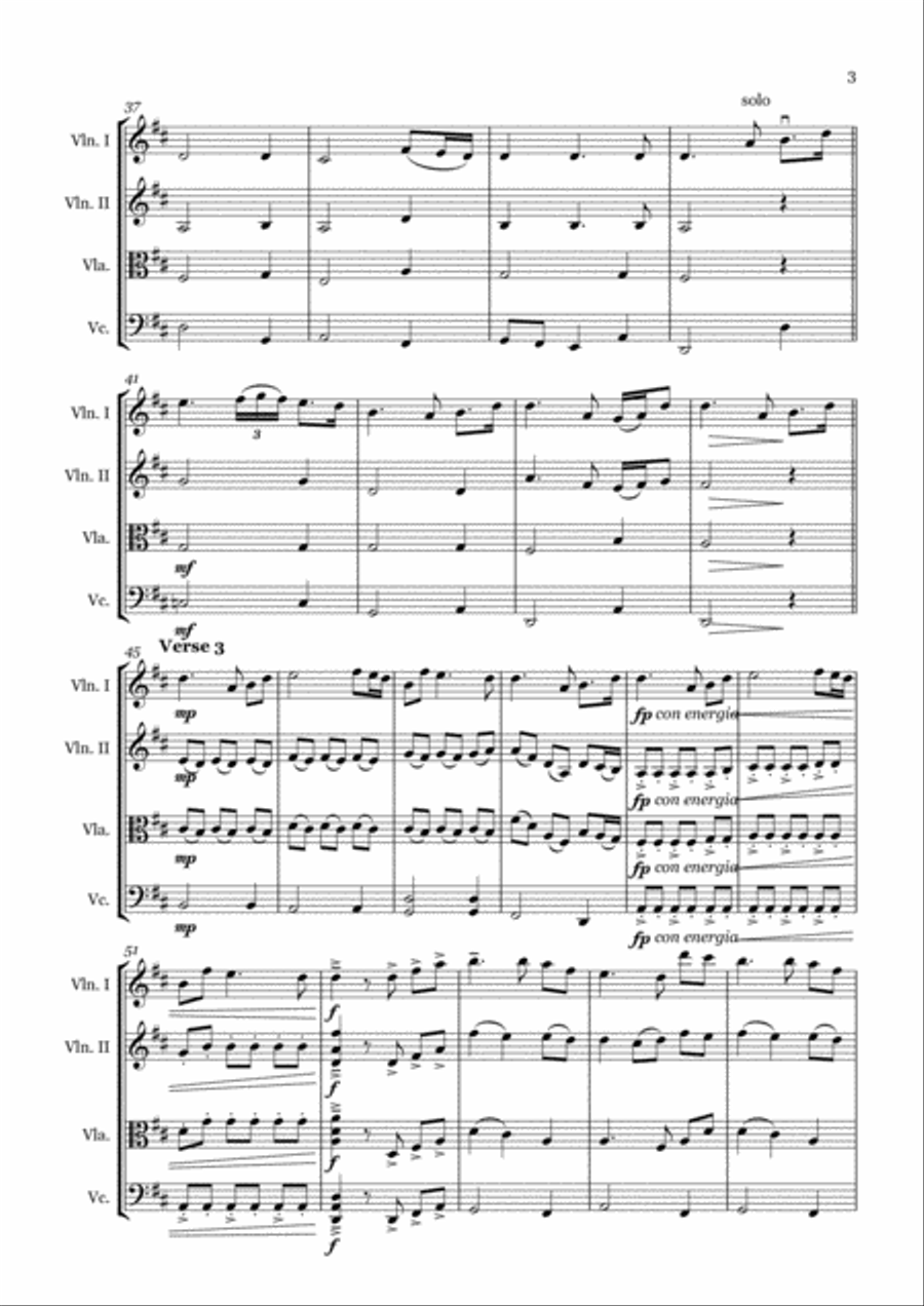 In Christ Alone String Quartet scores gallery preview page 4