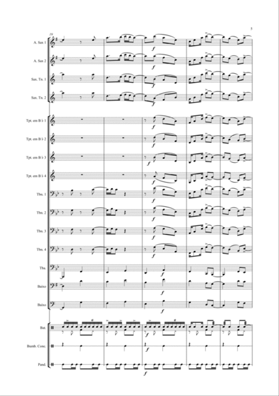 Saculejo Saculejo Marching Band scores gallery preview page 5