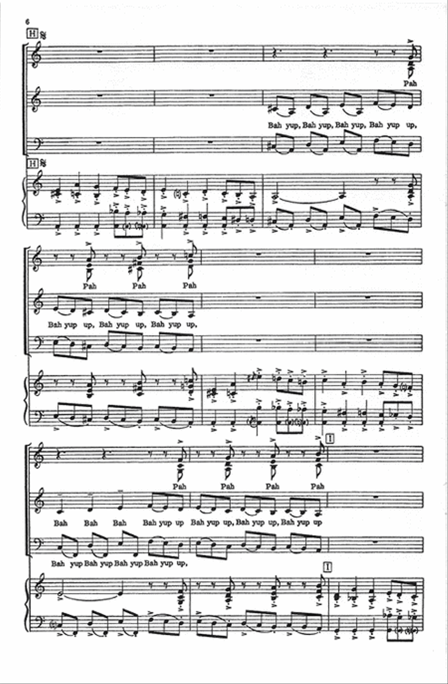 Blue Rondo A La Turk - SATB Parts Only 4-Part scores gallery preview page 5