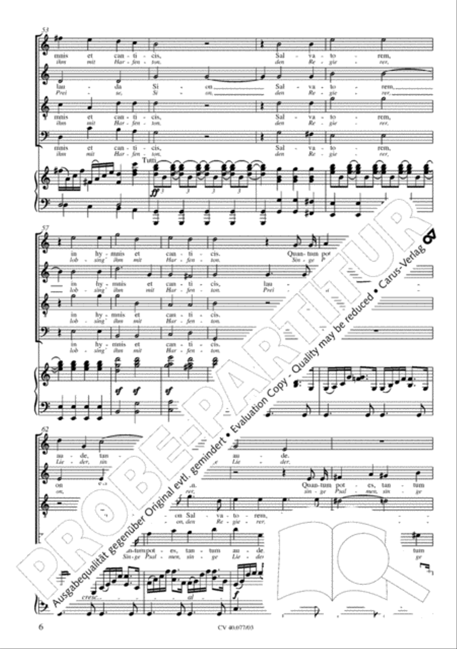 Lauda Sion 4-Part scores gallery preview page 11