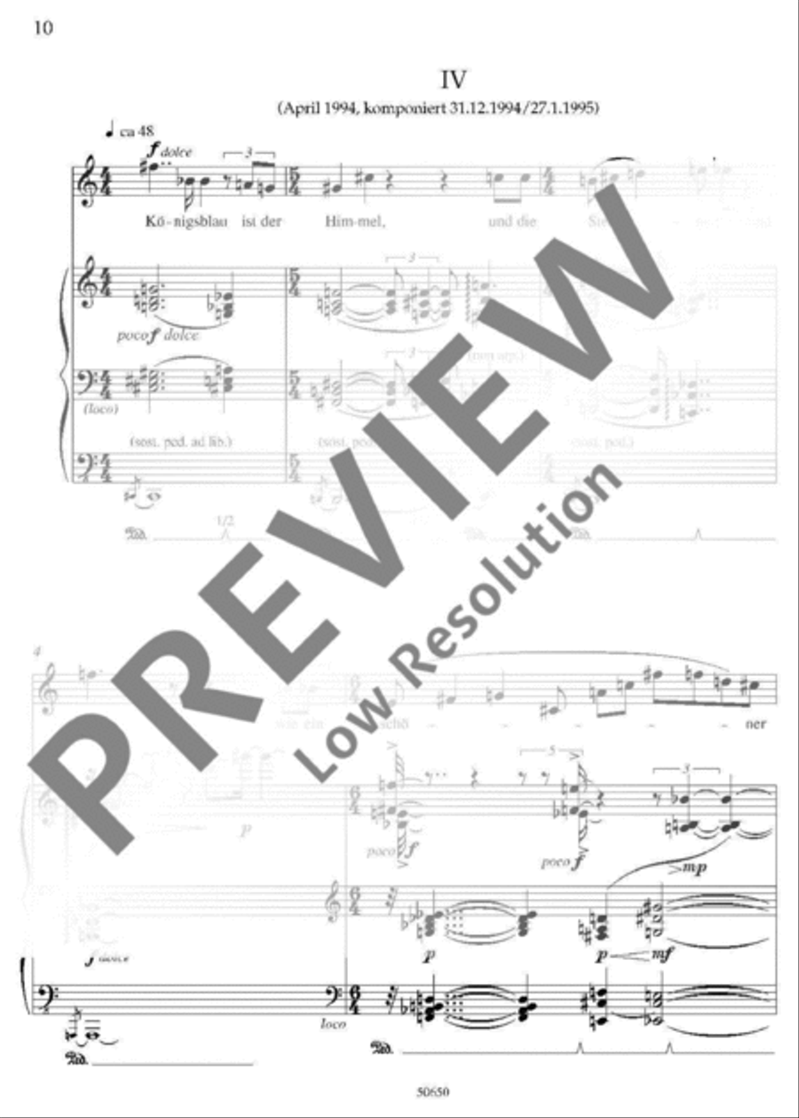 5 Mileva-Lieder Voice Solo scores gallery preview page 11