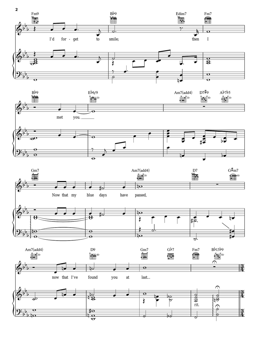 Always Piano, Vocal, Guitar scores gallery preview page 2