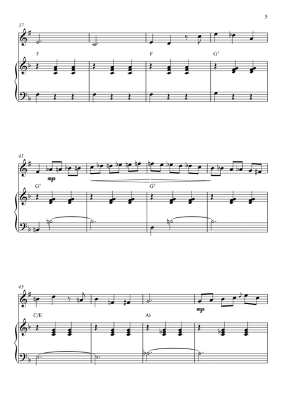 Married Life Trumpet Duet scores gallery preview page 5