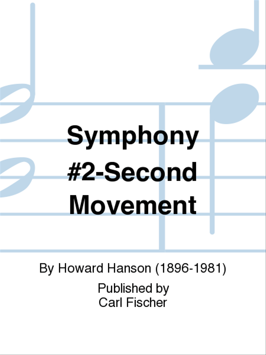 Symphony No. 2-Second Movement Concert Band scores gallery preview page 1