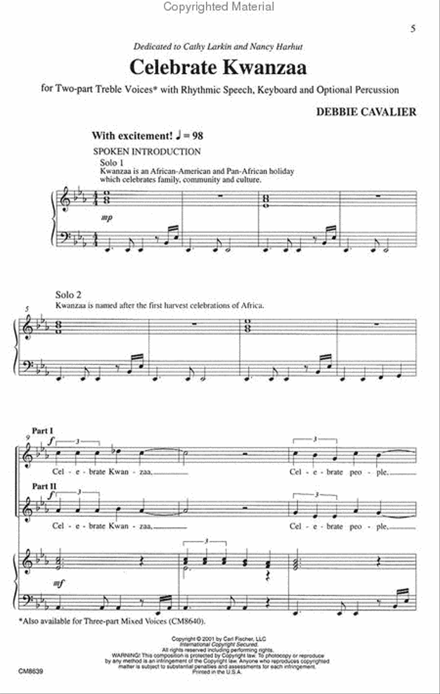 Celebrate Kwanzaa Celebrate Kwanzaa SA scores gallery preview page 2