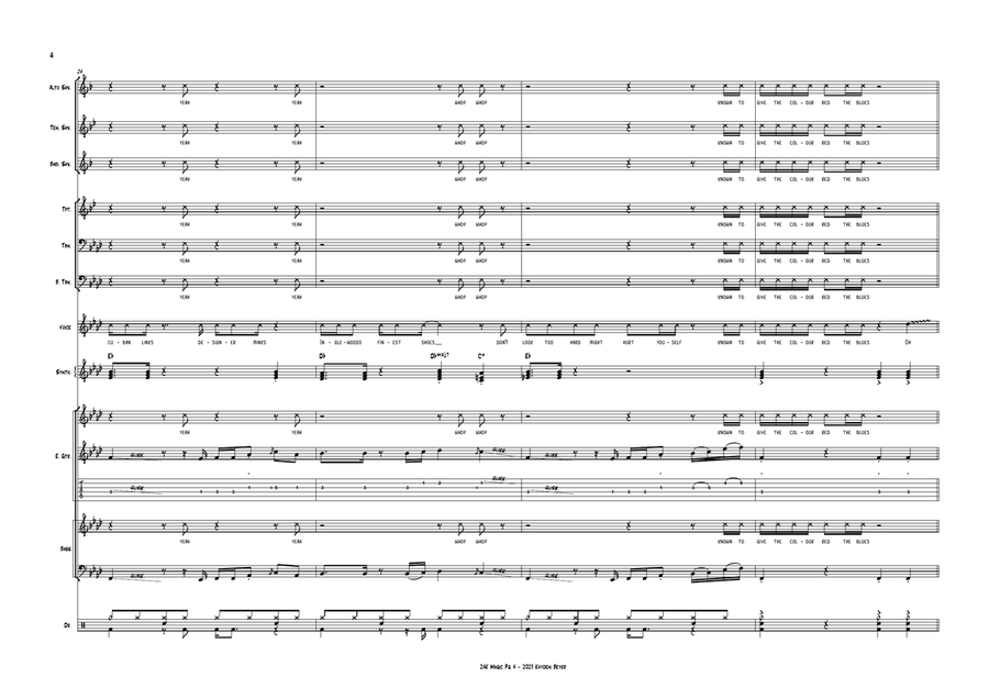 24k Magic Jazz Ensemble scores gallery preview page 4