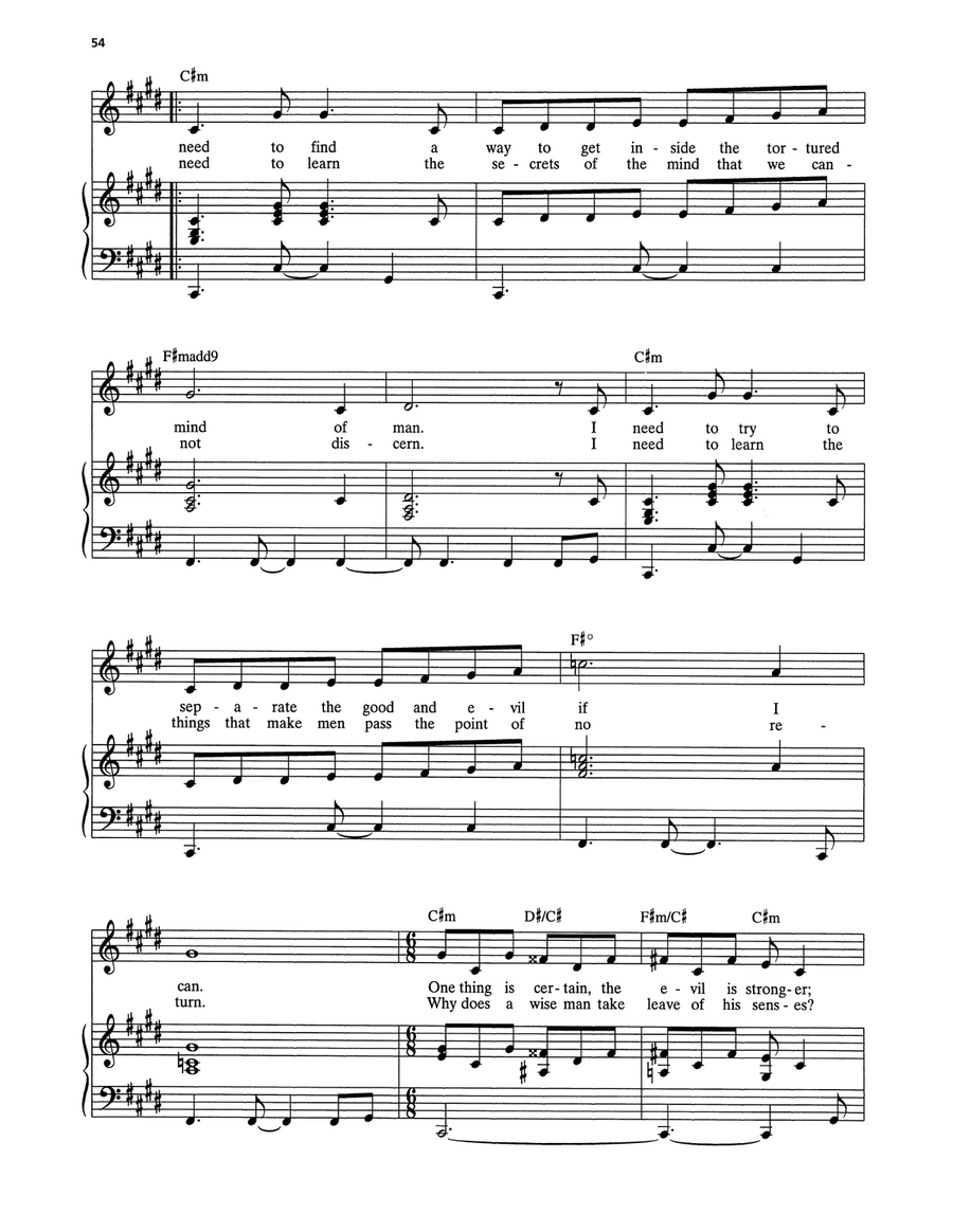 I Need To Know (from Jekyll & Hyde) (2013 Revival Version) Voice scores gallery preview page 3