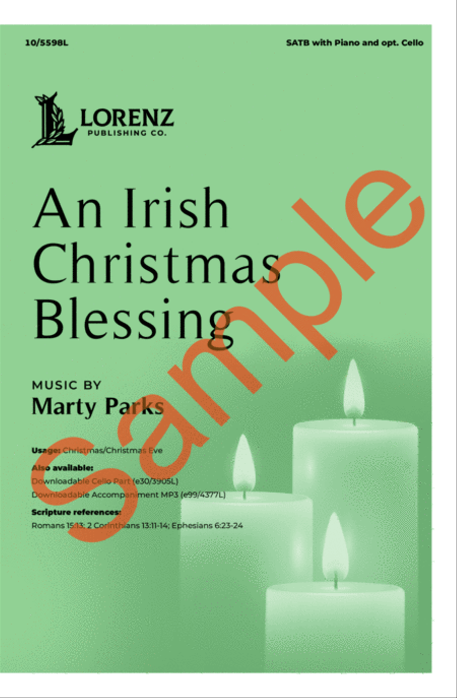 An Irish Christmas Blessing 4-Part scores gallery preview page 2