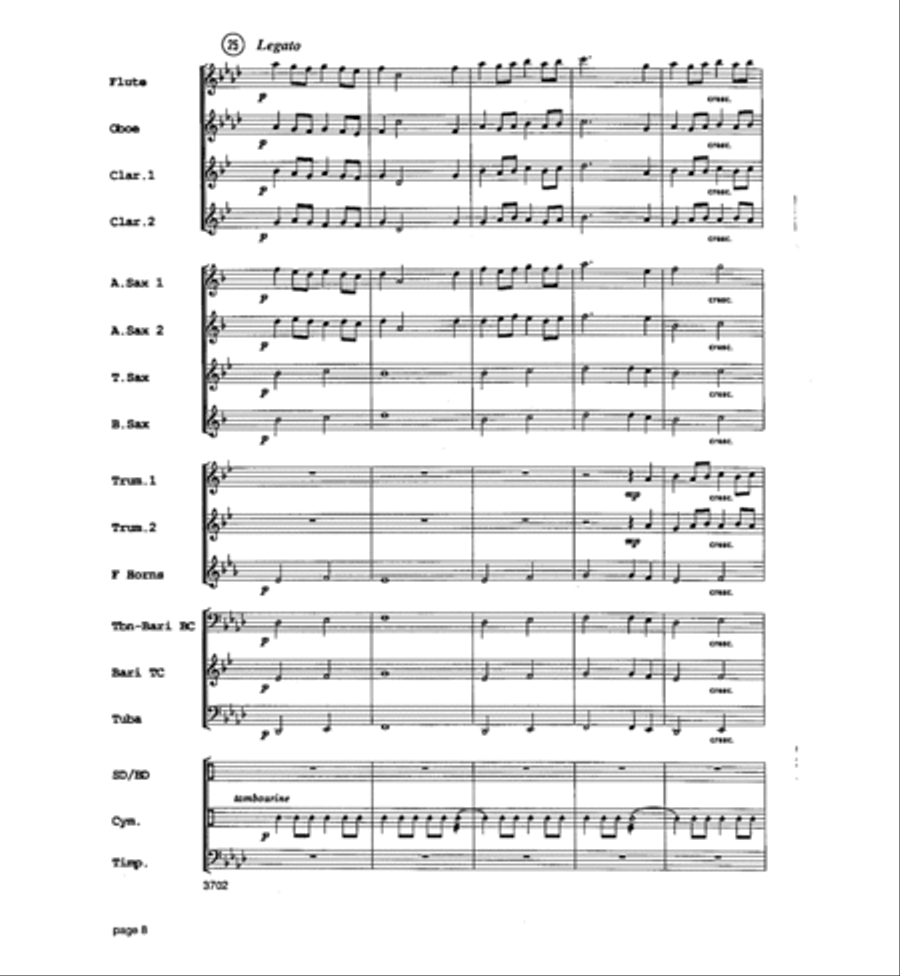 Legend of Fort Apache Concert Band scores gallery preview page 9