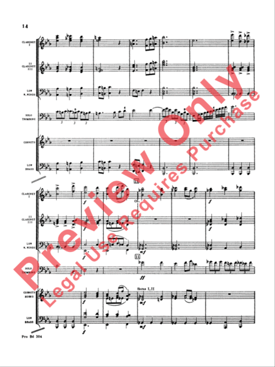Morceau Symphonique Concert Band scores gallery preview page 15