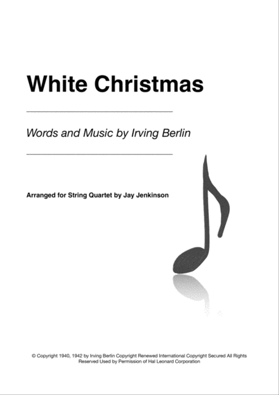 White Christmas String Quartet scores gallery preview page 1