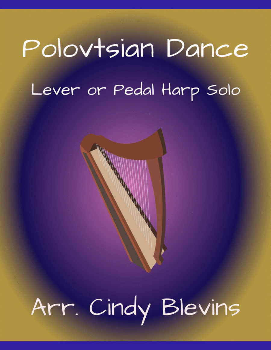 Polovtsian Dance, for Lever or Pedal Harp Pedal Harp scores gallery preview page 1
