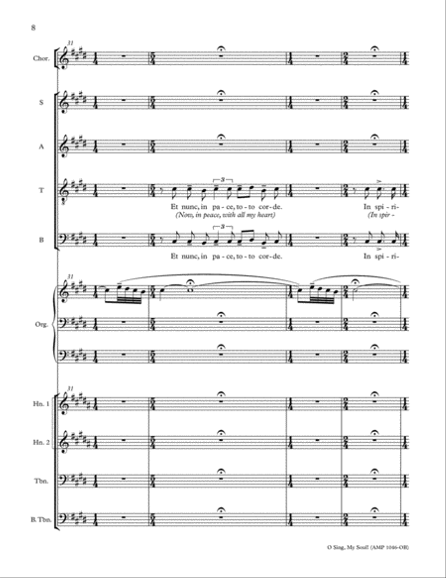 O Sing, My Soul! 4-Part scores gallery preview page 8
