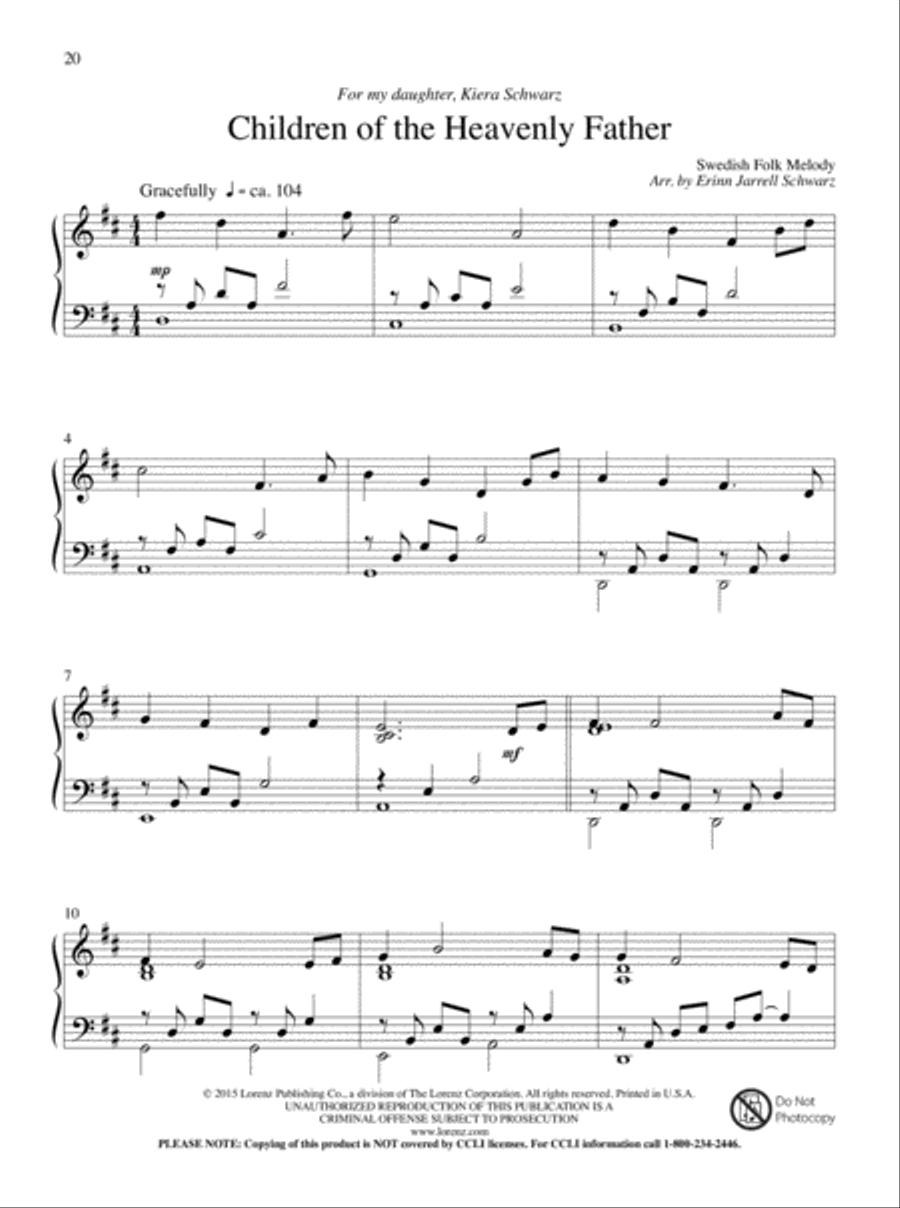 Let All Things Their Creator Bless! Piano Solo scores gallery preview page 11