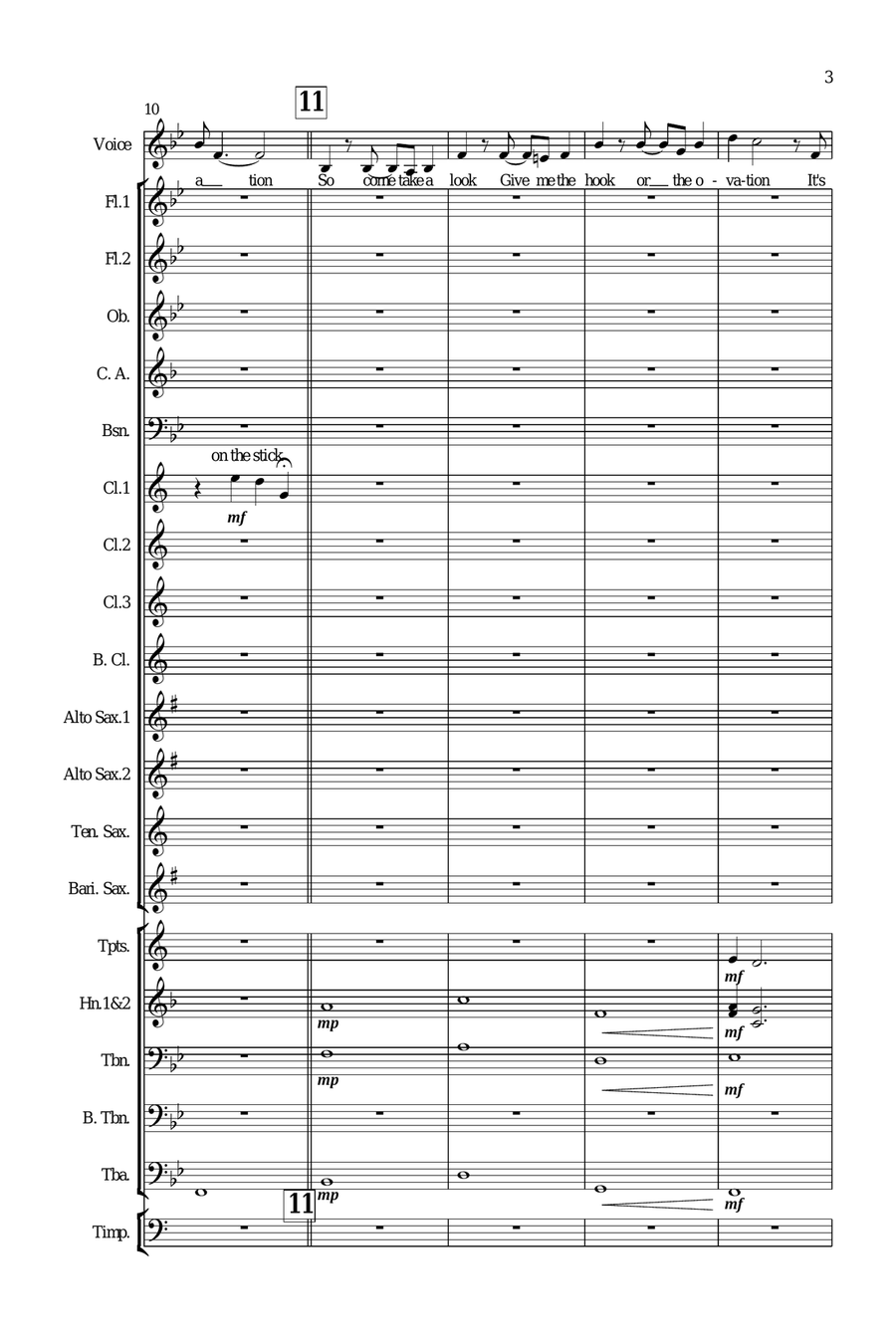 I Am What I Am Concert Band scores gallery preview page 3