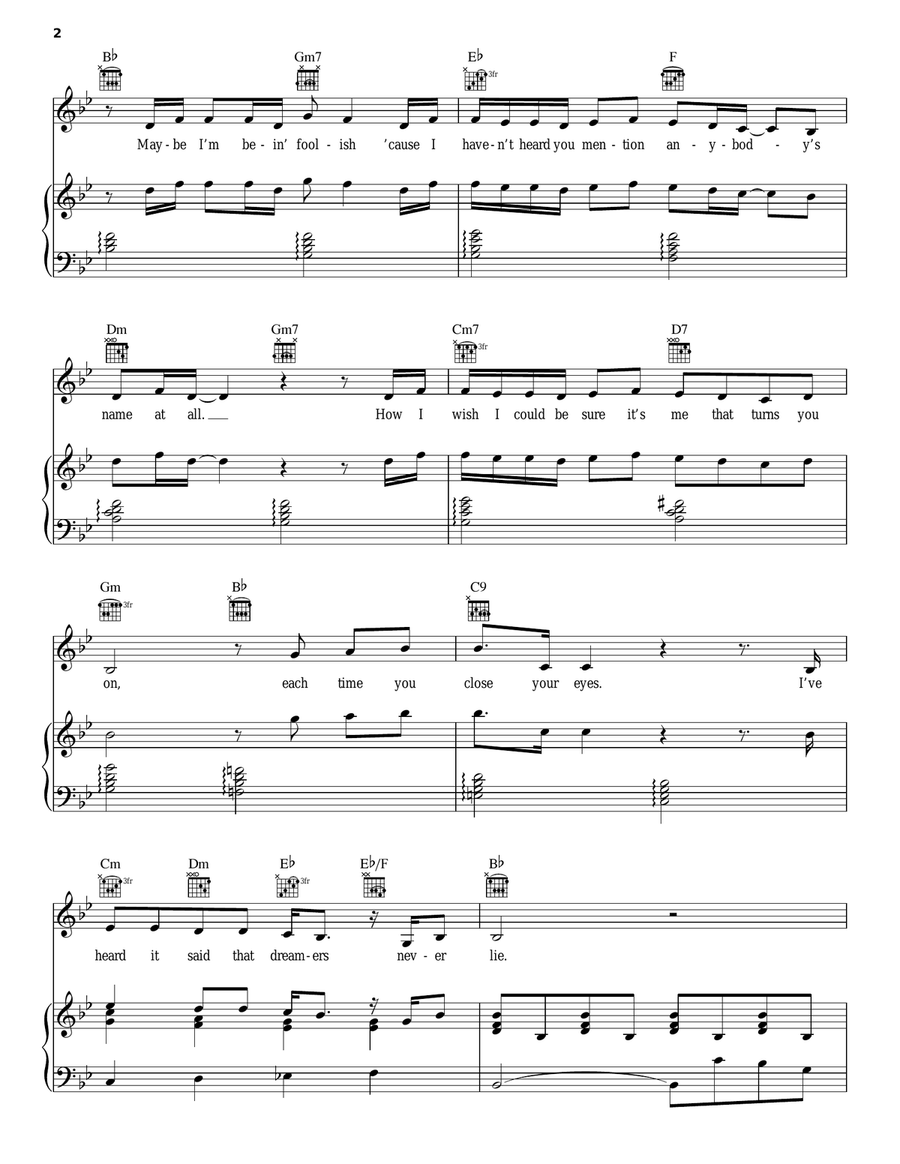 Talkin' In Your Sleep Piano, Vocal, Guitar scores gallery preview page 2