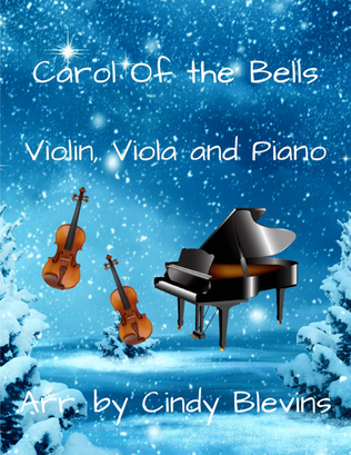 Book cover for Carol Of the Bells, for Violin, Viola and Piano