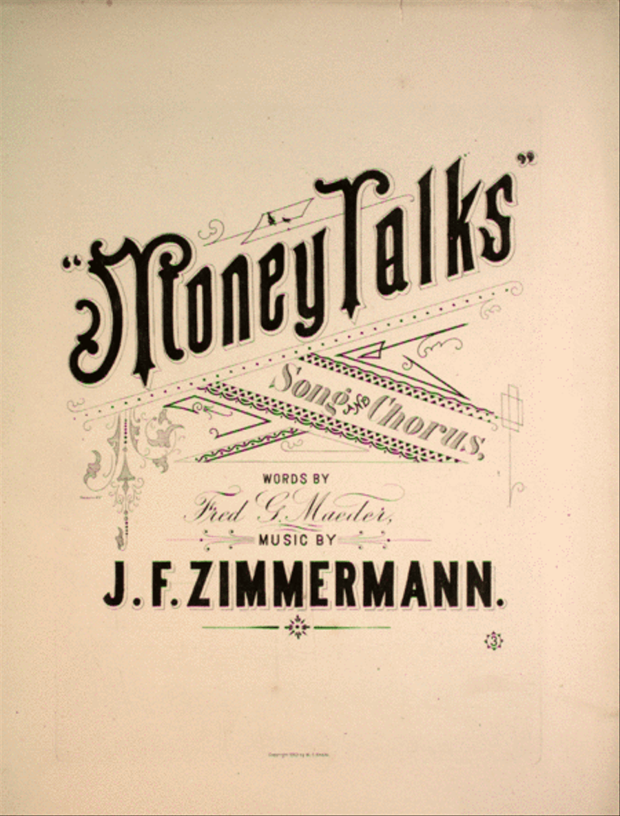 Money Talks. Song and Chorus Choir scores gallery preview page 1
