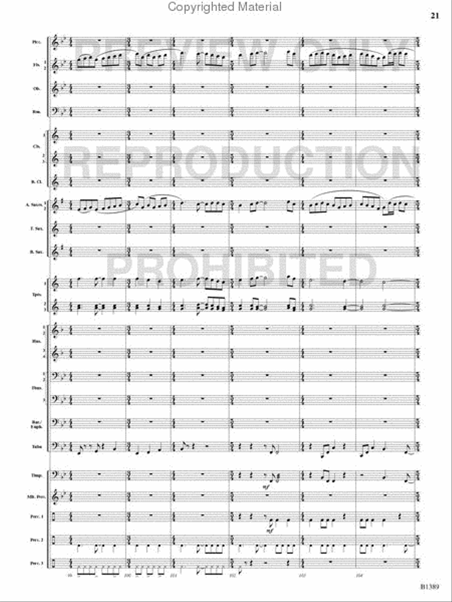 American Visions Concert Band scores gallery preview page 20
