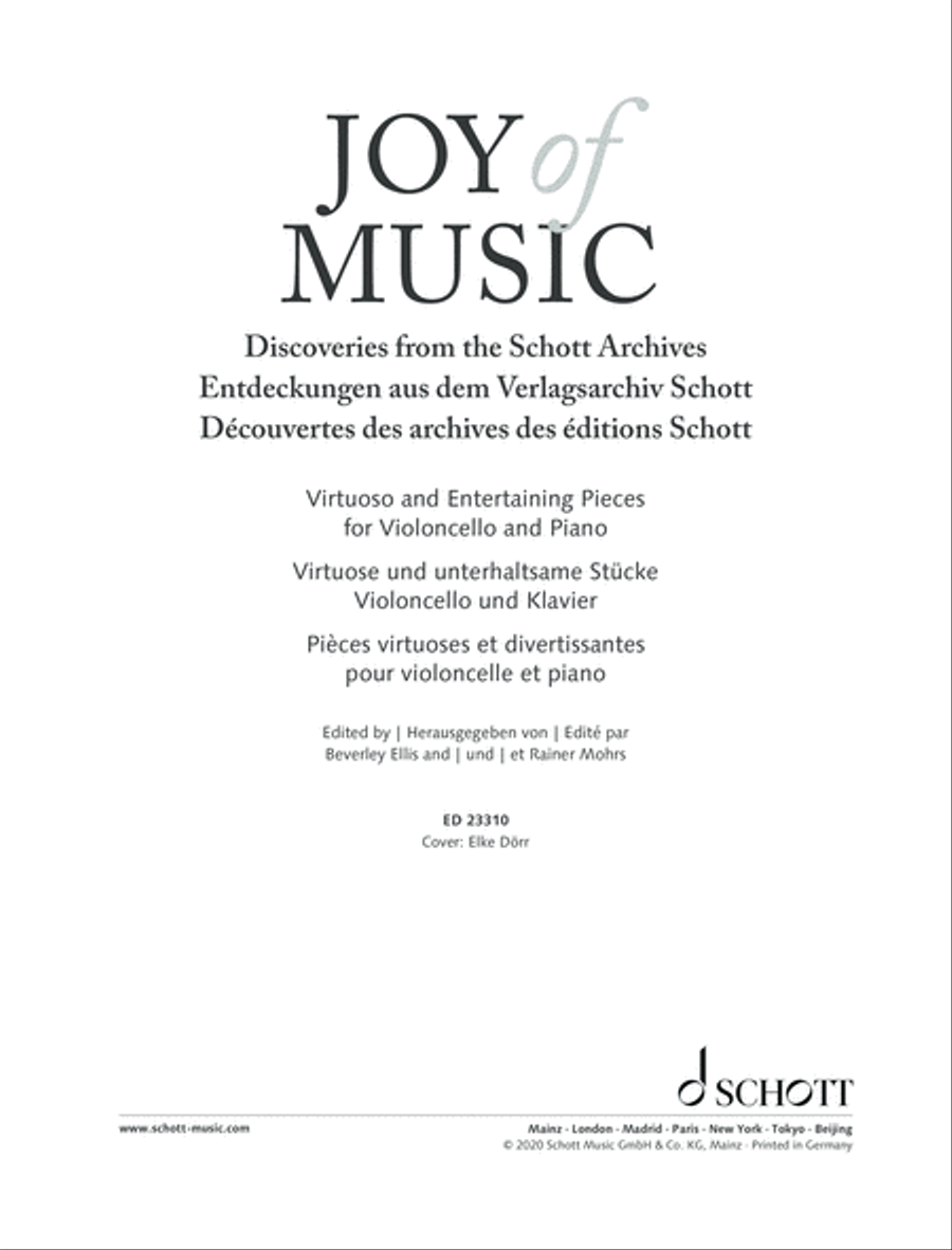 Joy of Music - Discoveries from the Schott Archives Piano Accompaniment scores gallery preview page 2