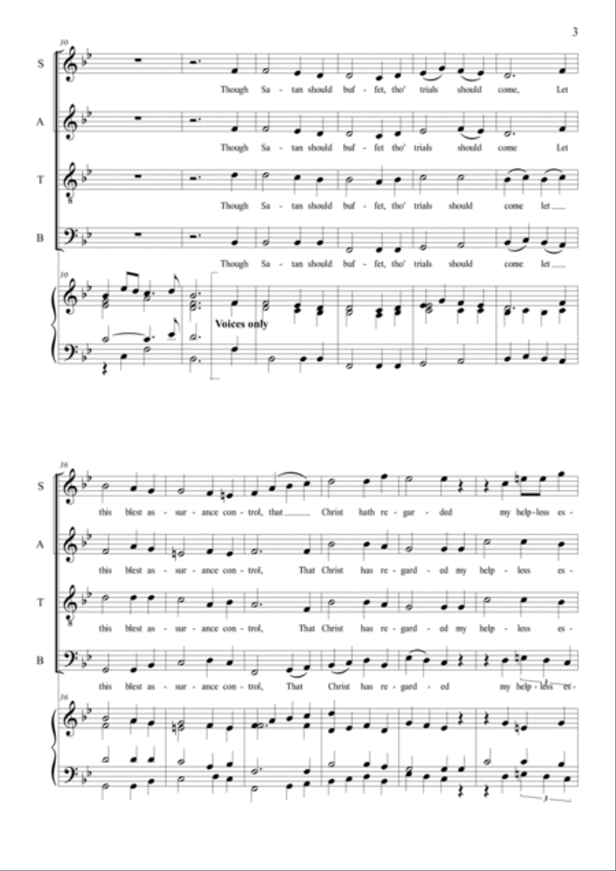 It is well with my soul SATB 4-Part scores gallery preview page 3