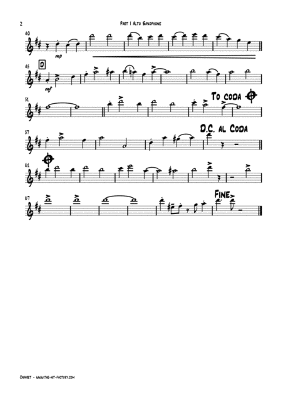 Cabaret Woodwind Quartet scores gallery preview page 6