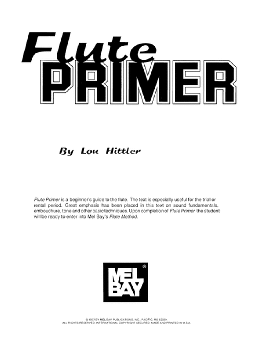 Flute Primer Flute Solo scores gallery preview page 7