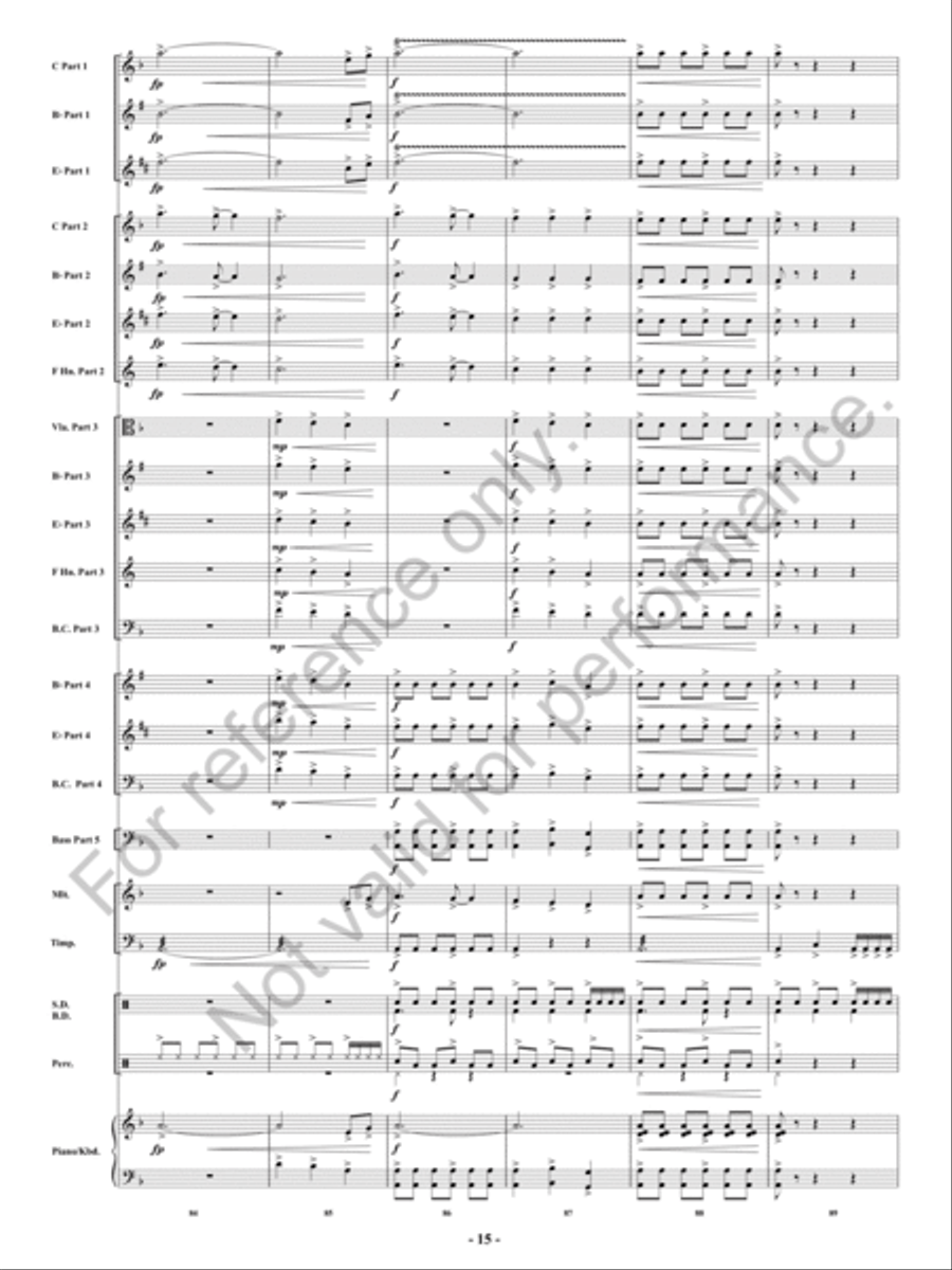 Fireflash! Concert Band - Sheet Music page 16