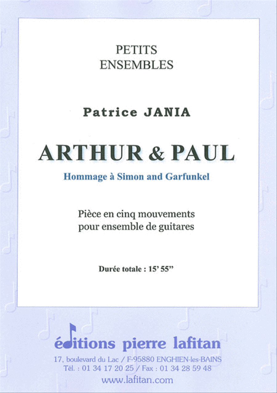 Arthur & Paul (Hommage À Simon And Garfunkel) Guitar Ensemble scores gallery preview page 1