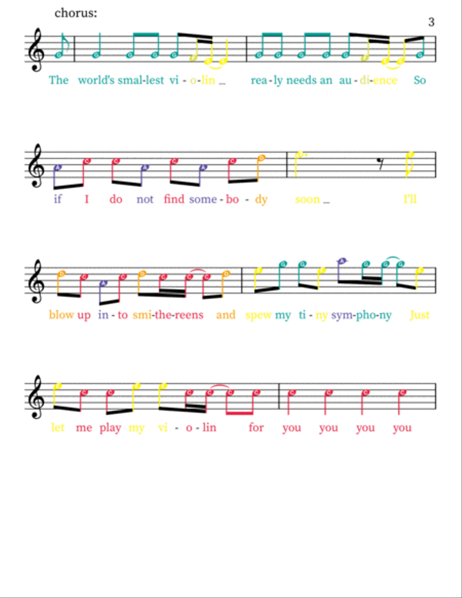 World S Smallest Violin Violin scores gallery preview page 3