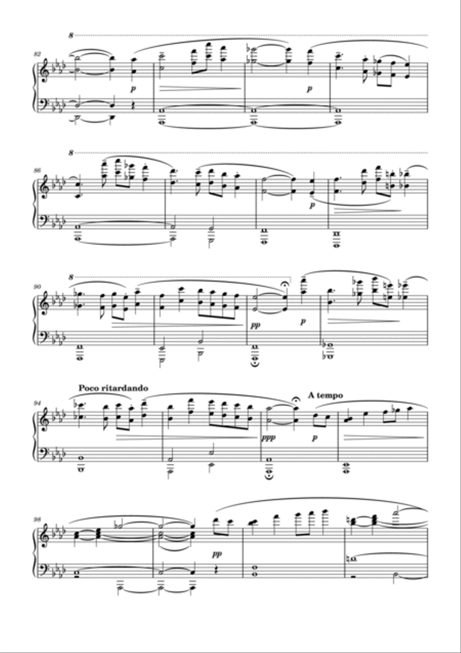 Drifting Piano Solo scores gallery preview page 5