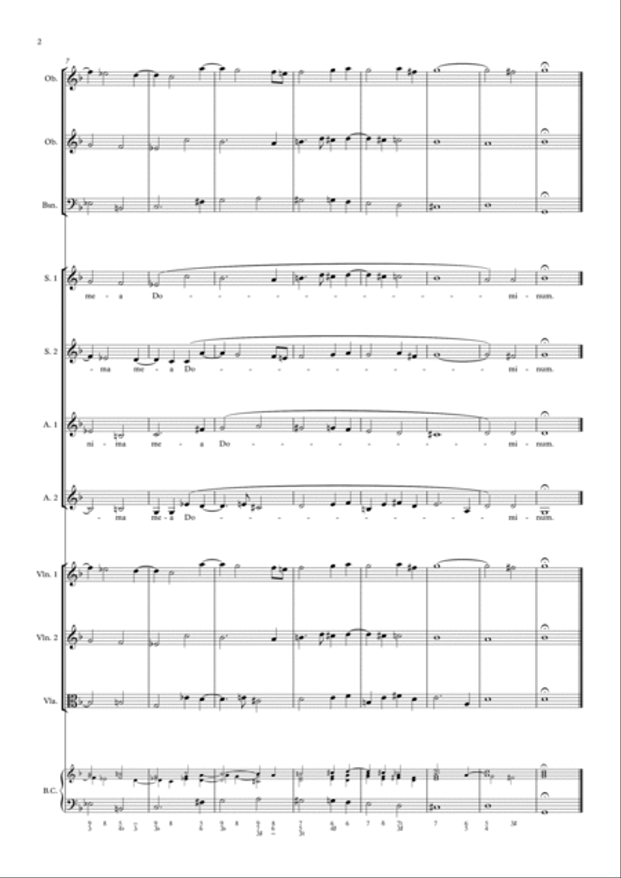 Vivaldi: Magnificat in G minor RV611, (SA soli, SSAA choir, full score and parts) SSAA scores gallery preview page 4
