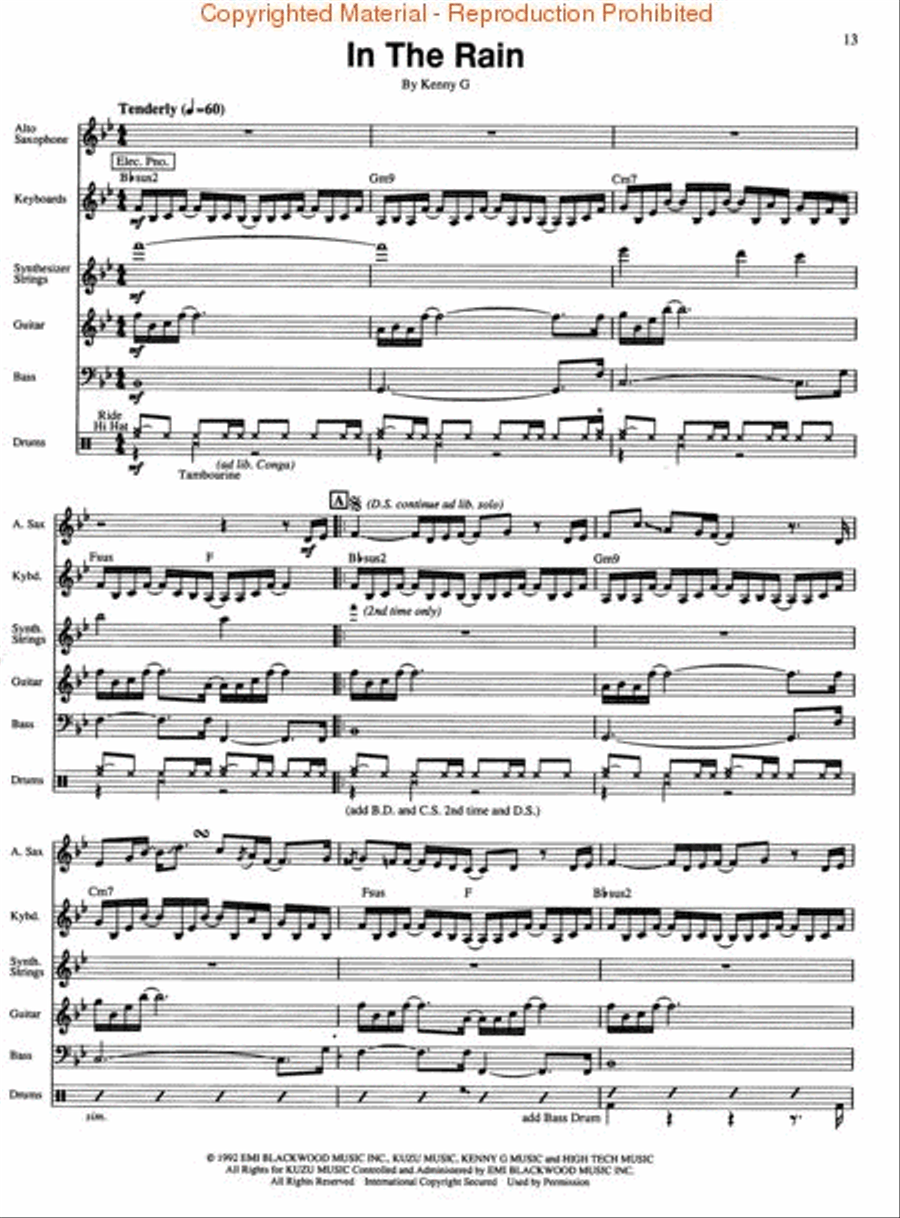 Kenny G – Breathless Kenny G – Breathless Tenor Saxophone scores gallery preview page 3