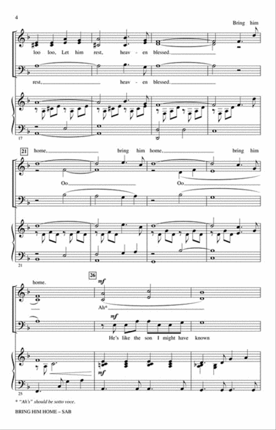 Bring Him Home Bring Him Home 3-Part scores gallery preview page 4