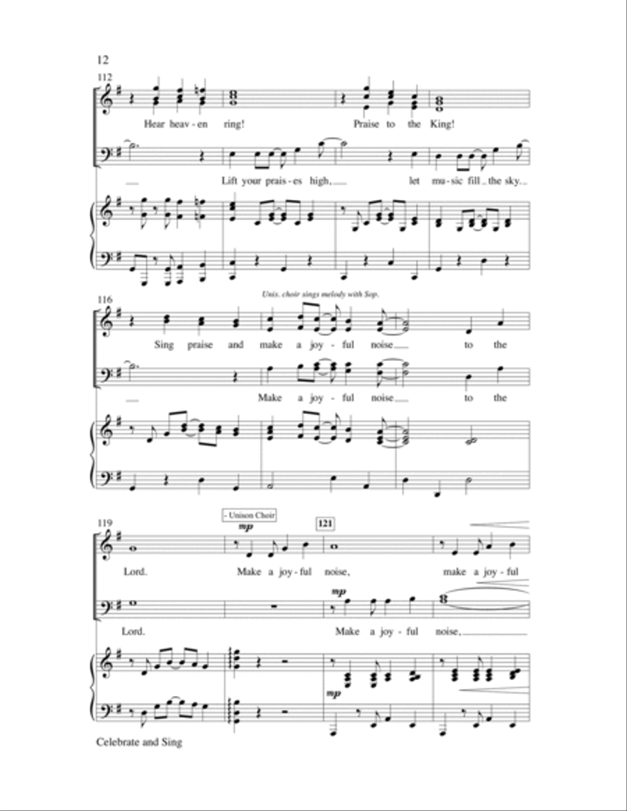 Celebrate and Sing Celebrate and Sing 4-Part scores gallery preview page 12