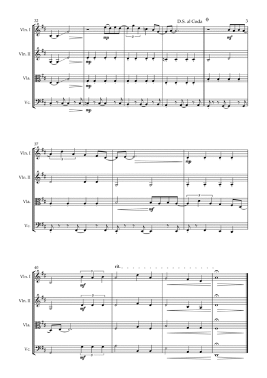 God Only Knows God Only Knows String Quartet scores gallery preview page 3