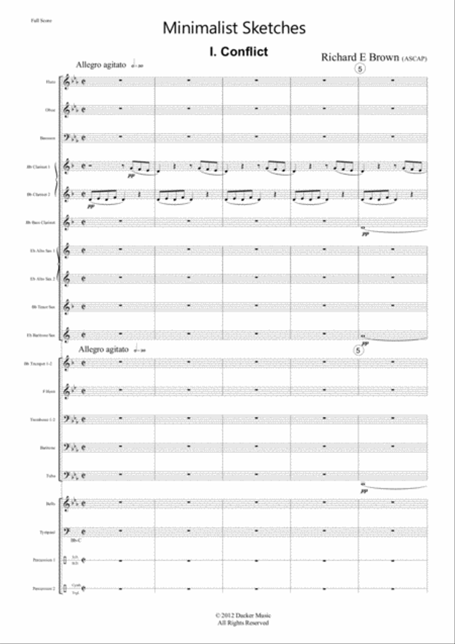 Minimalist Sketches Minimalist Sketches Concert Band scores gallery preview page 4