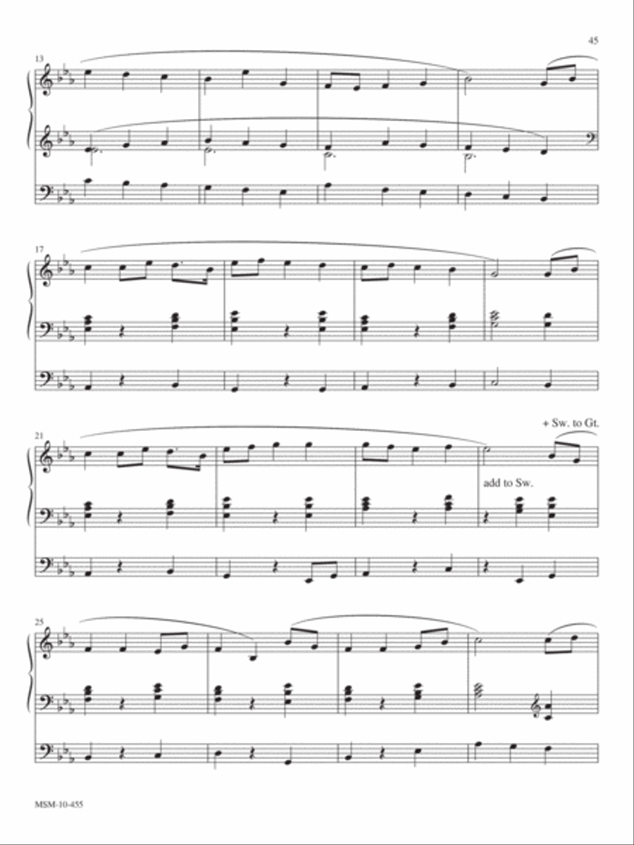 Andante maestoso from The Planets (THAXTED) Organ scores gallery preview page 2