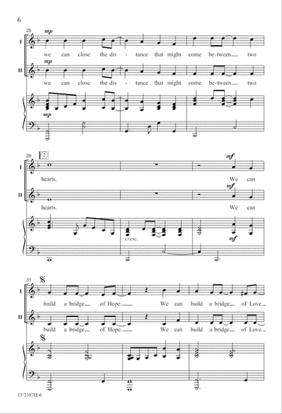 We Can Build a Bridge 2-Part scores gallery preview page 7