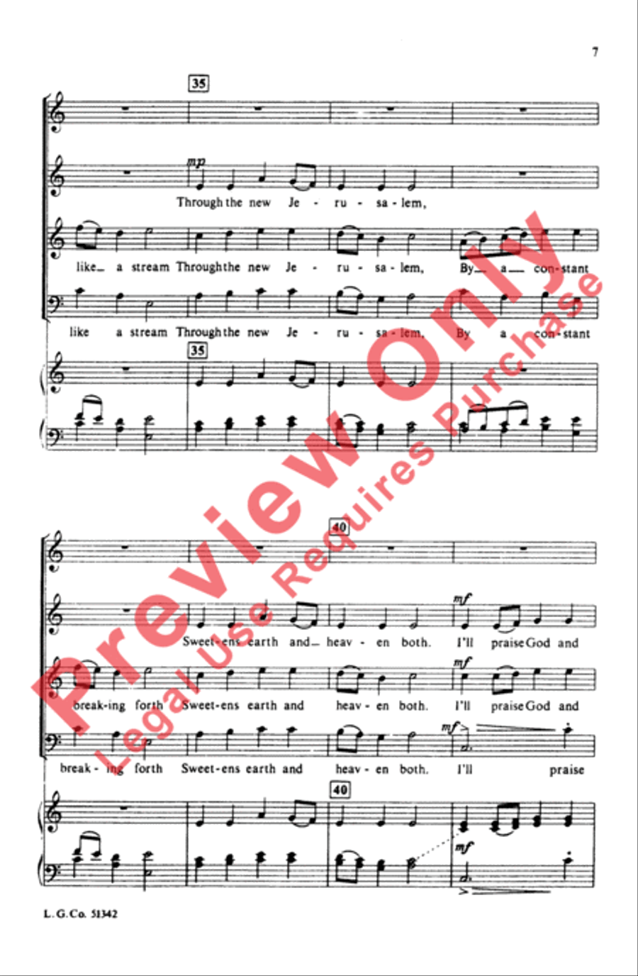 Come and Taste 4-Part scores gallery preview page 6