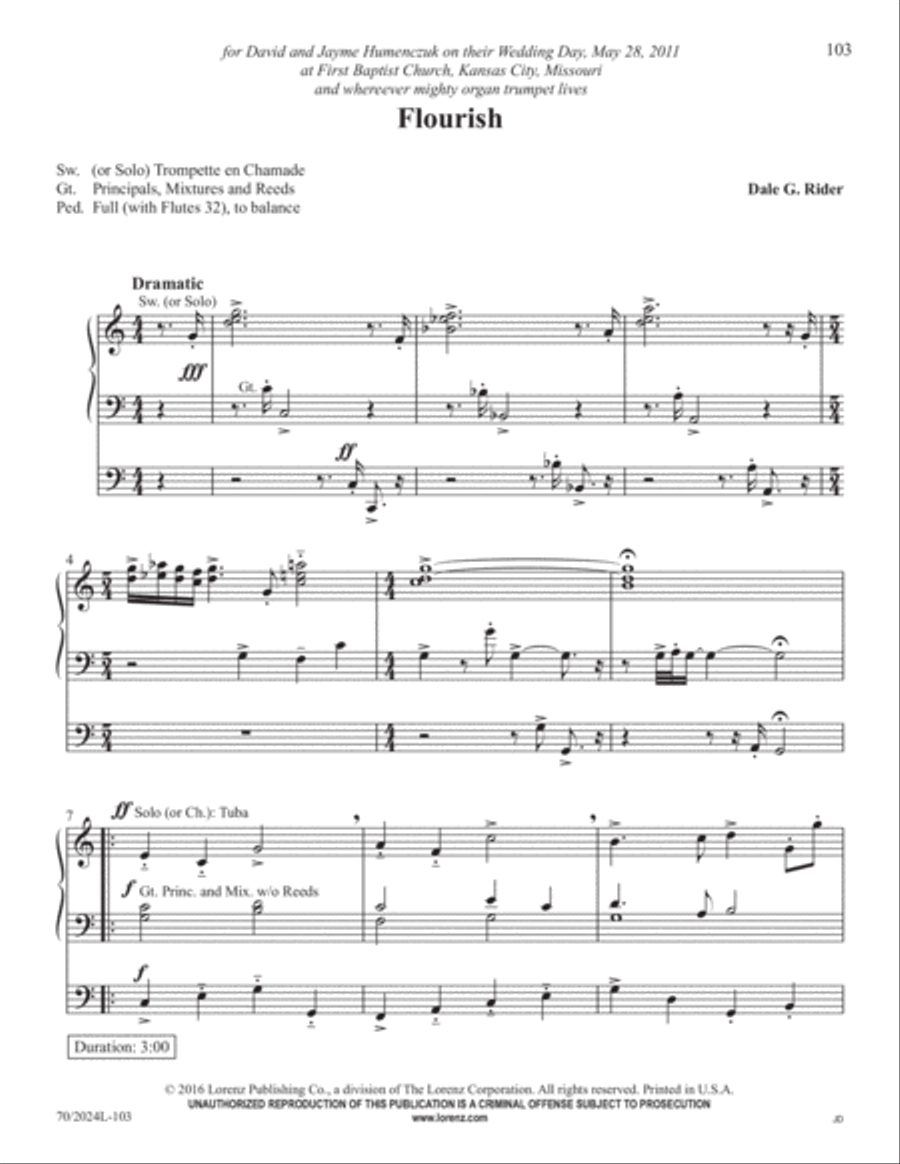 The Sacred Organ Library, Vol. 1 Organ Solo scores gallery preview page 47