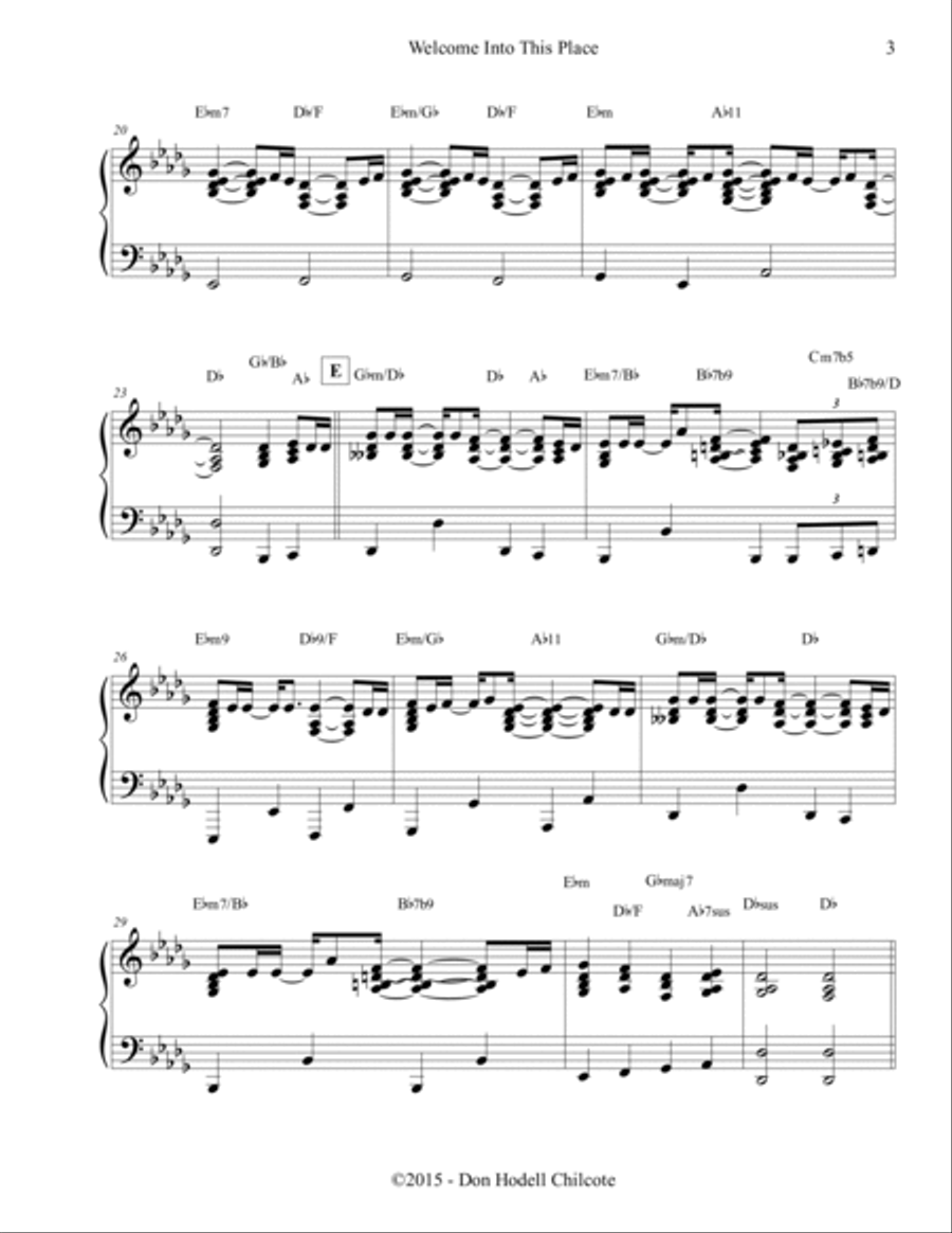 Welcome Into This Place Harpsichord scores gallery preview page 4