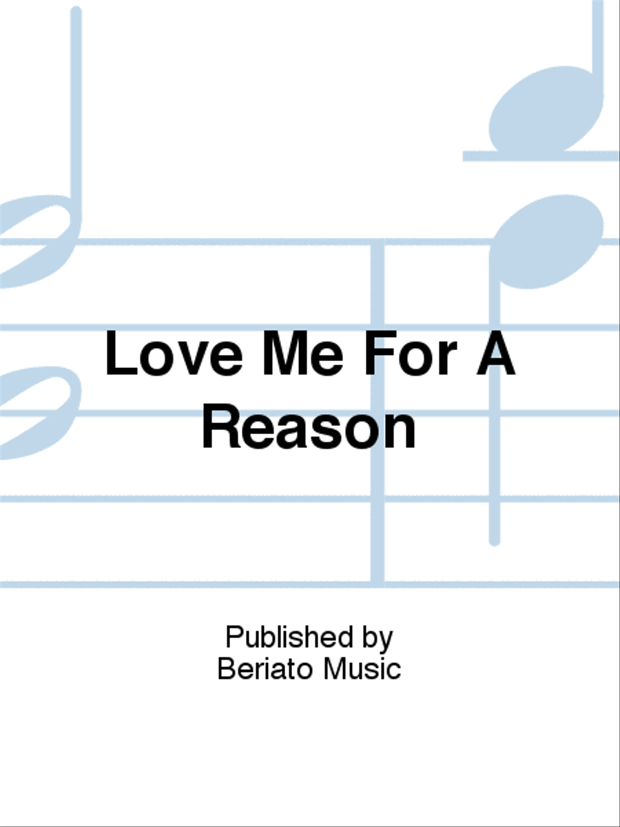 Love Me For A Reason Piano, Vocal, Guitar scores gallery preview page 1