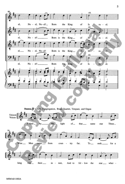 The First Noel (Choral Score)